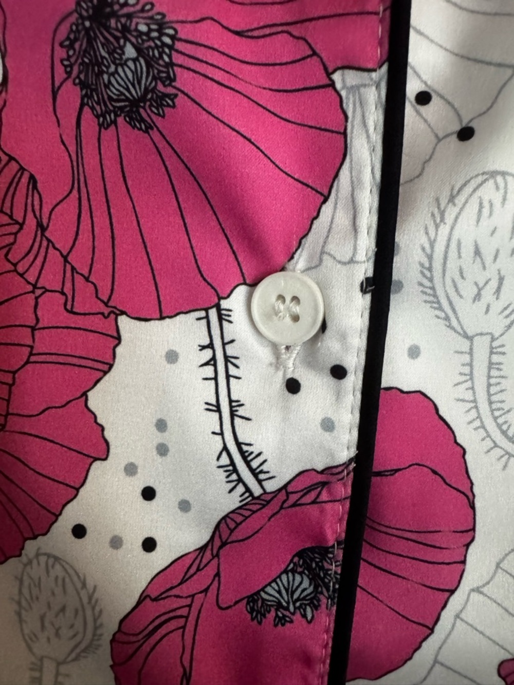 Badgley Mischka Pajama short set White / Pink Floral Print NWT . - Picture 4 of 16